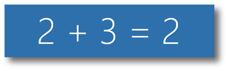 2+3=2