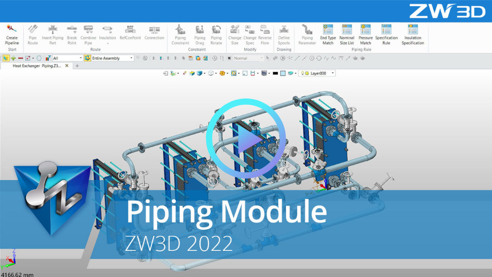 ZW3D 2022 piping